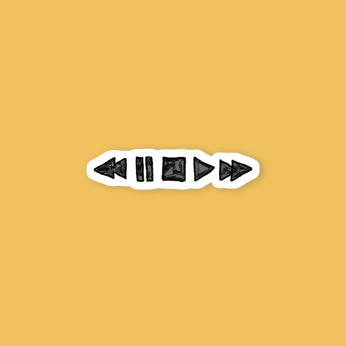 Music Player Controls Sticker