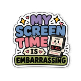 My Screentime Is Embarrassing Sticker