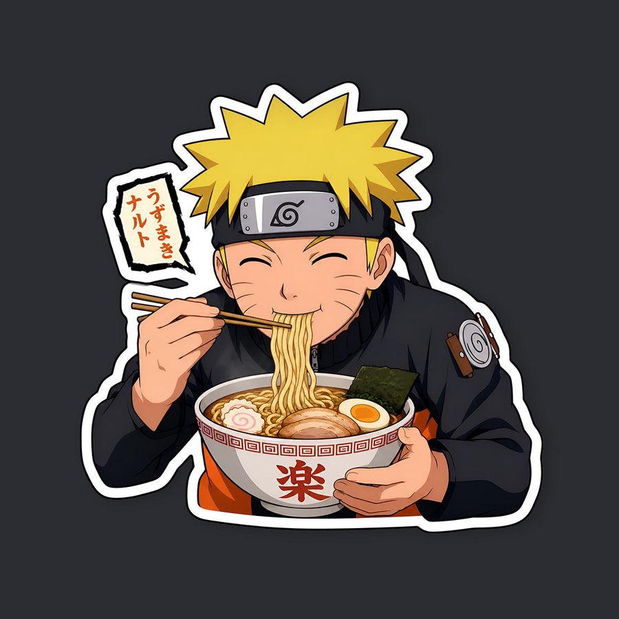 Naruto Eating Ramen Sticker