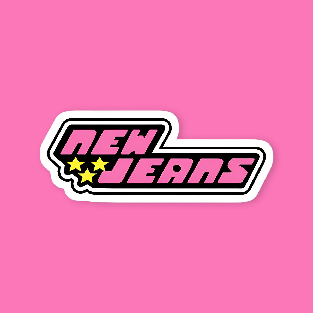 New Jeans Logo Sticker