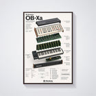Oberheim OB-Xa Wall Art Poster - Synthesizer Poster, Music Studio Wall Decor, Gift for Music Producer