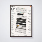 Teenage Engineering OP-1  Wall Art Poster - Synthesizer Poster, Music Studio Wall Decor, Gift for Music Producer