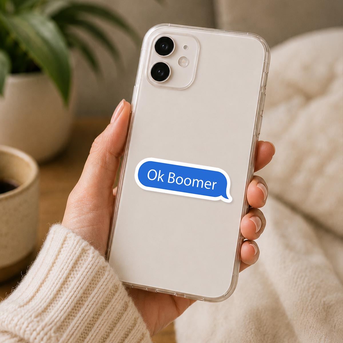 Ok Boomer Speech Bubble Sticker