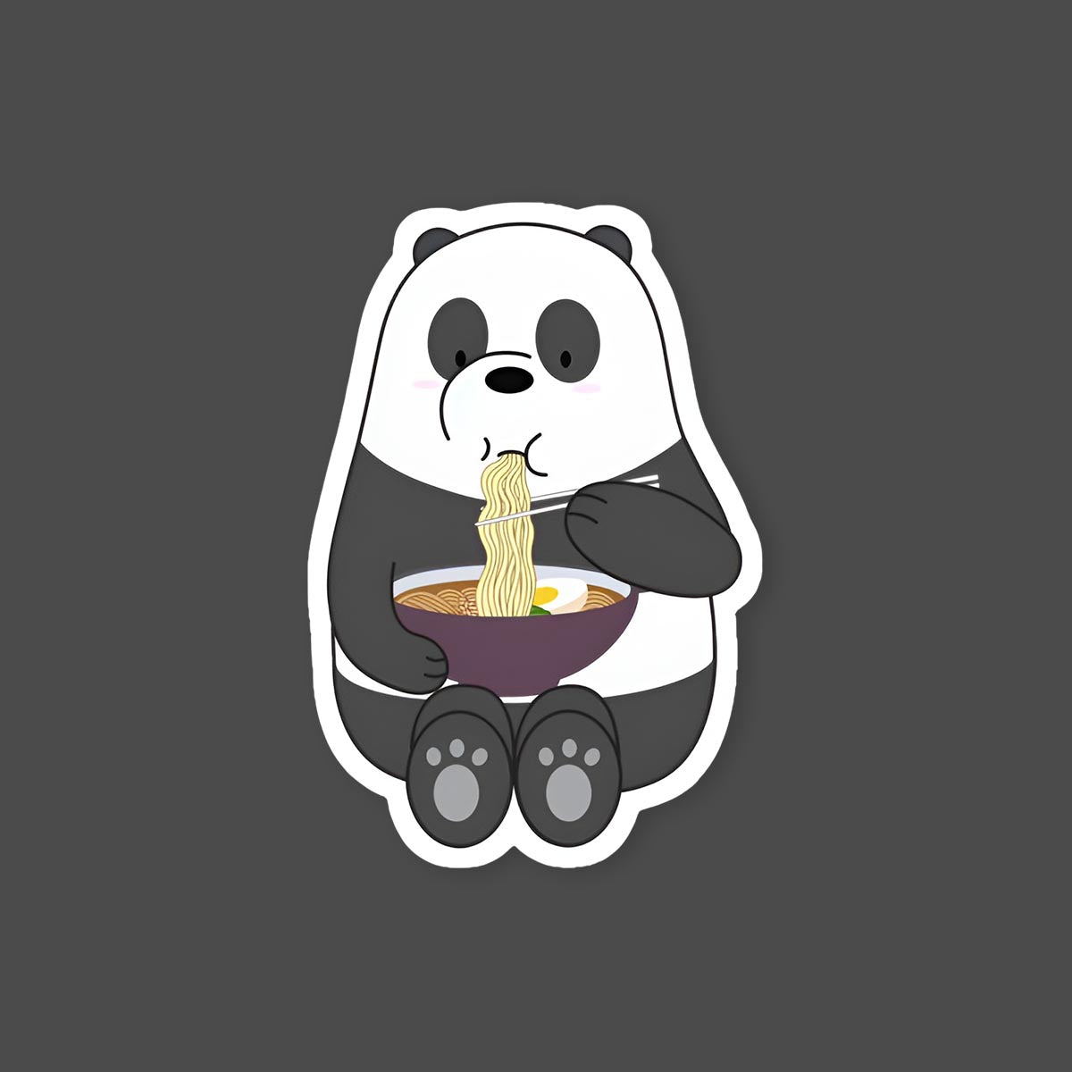 Panda Noodles Sticker