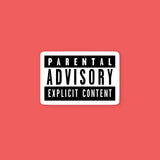 Parental Advisory Explicit Content Sticker