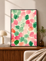 Pastel Pebble Pattern Abstract Poster