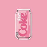 Pink Diet Coke Can Sticker