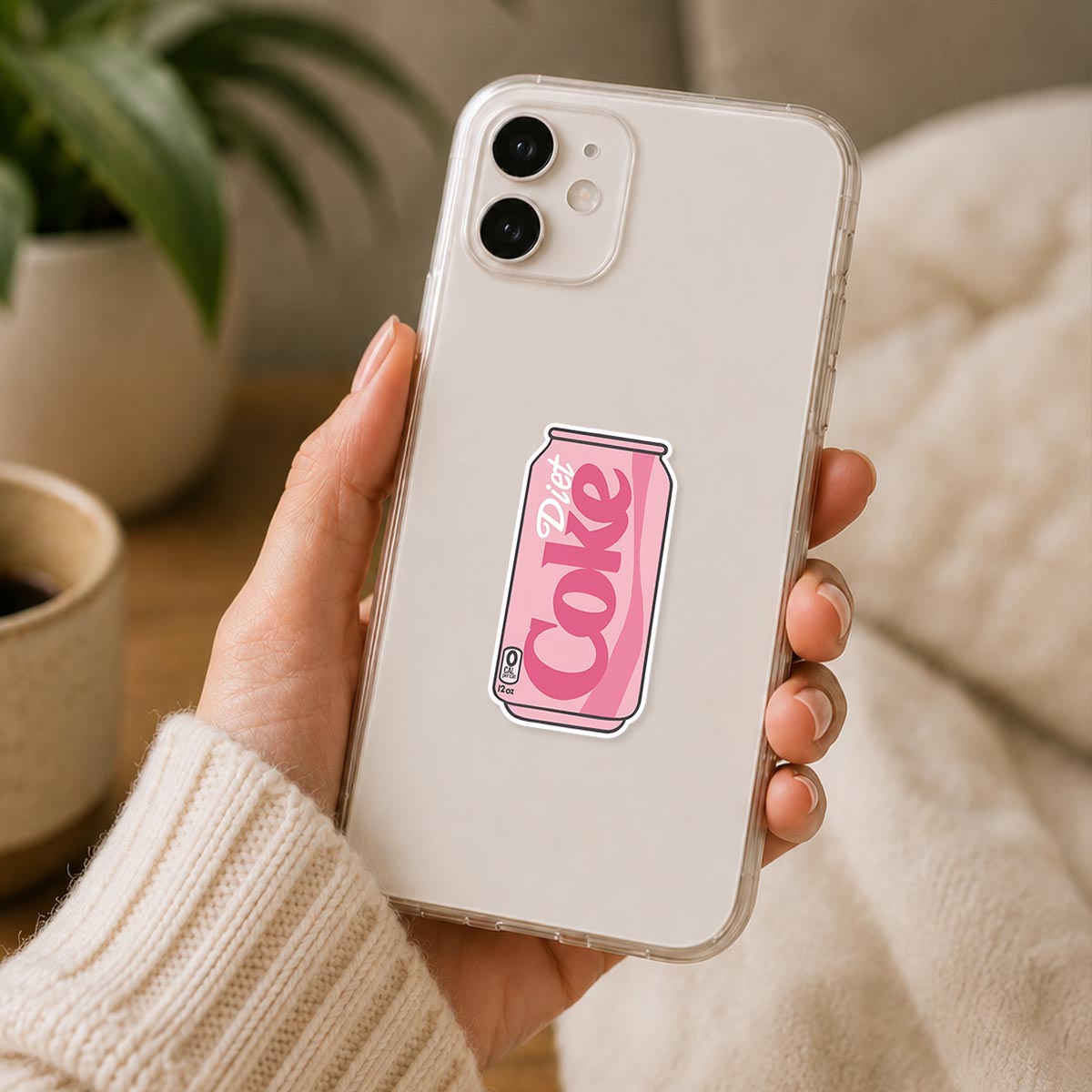 Pink Diet Coke Can Sticker