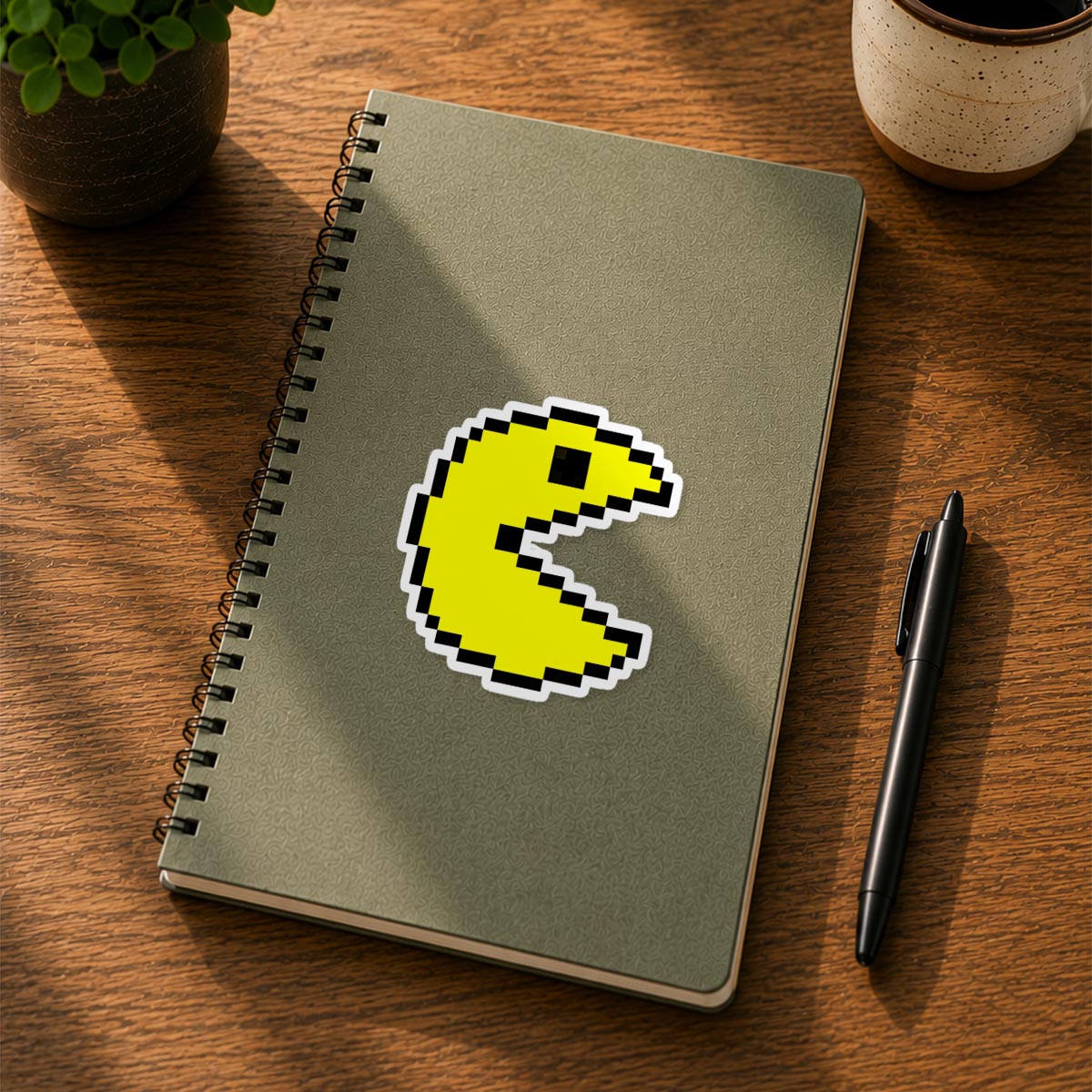 Pixel Pacman Sticker