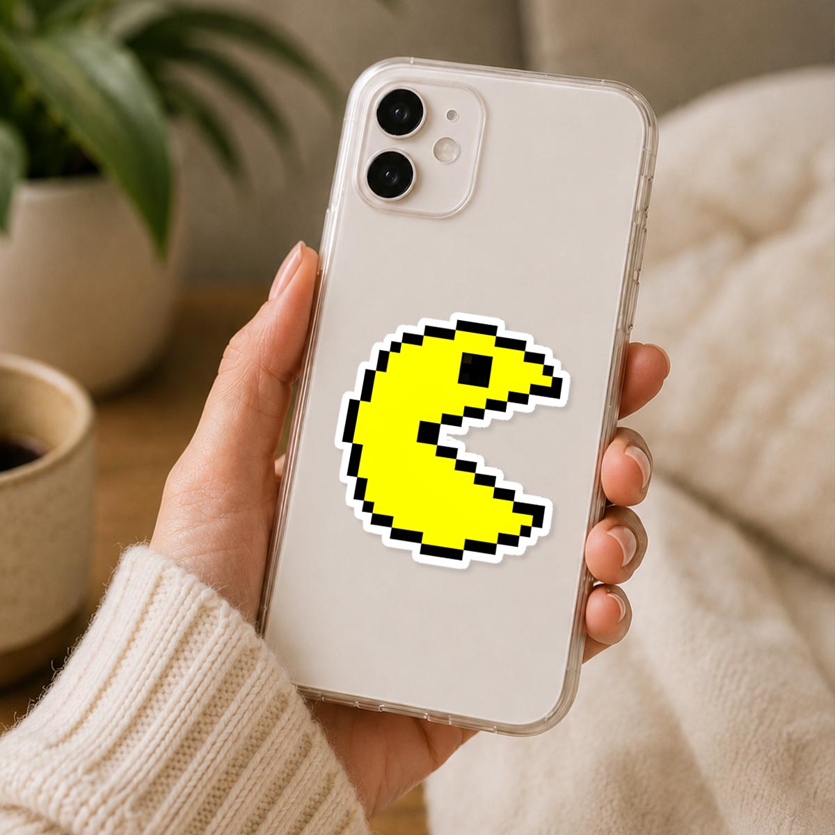 Pixel Pacman Sticker