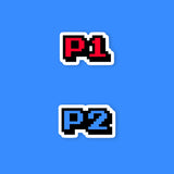 Player 1 & Player 2 Sticker