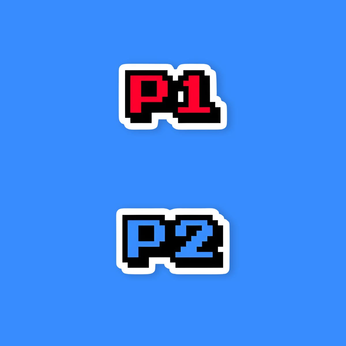 Player 1 & Player 2 Sticker