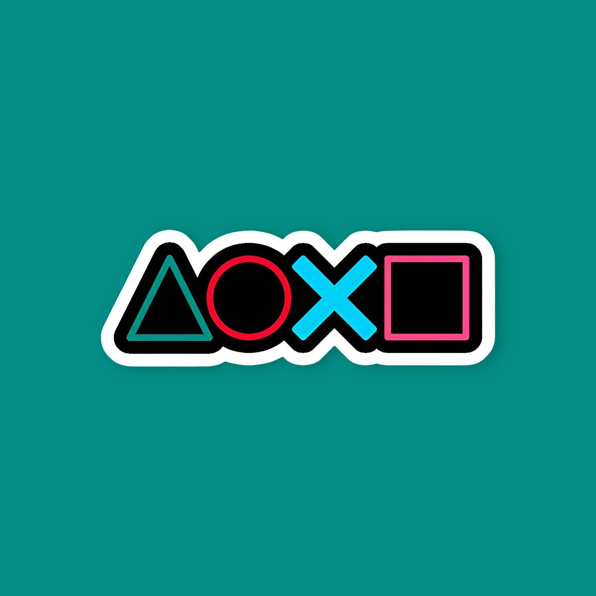 Playstation Symbols Sticker