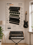 Arturia Polybrute Wall Art Poster - Synthesizer Poster, Music Studio Wall Decor, Gift for Music Producer