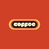 Retro Coffee Label Sticker