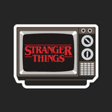 Retro TV Stranger Things Sticker