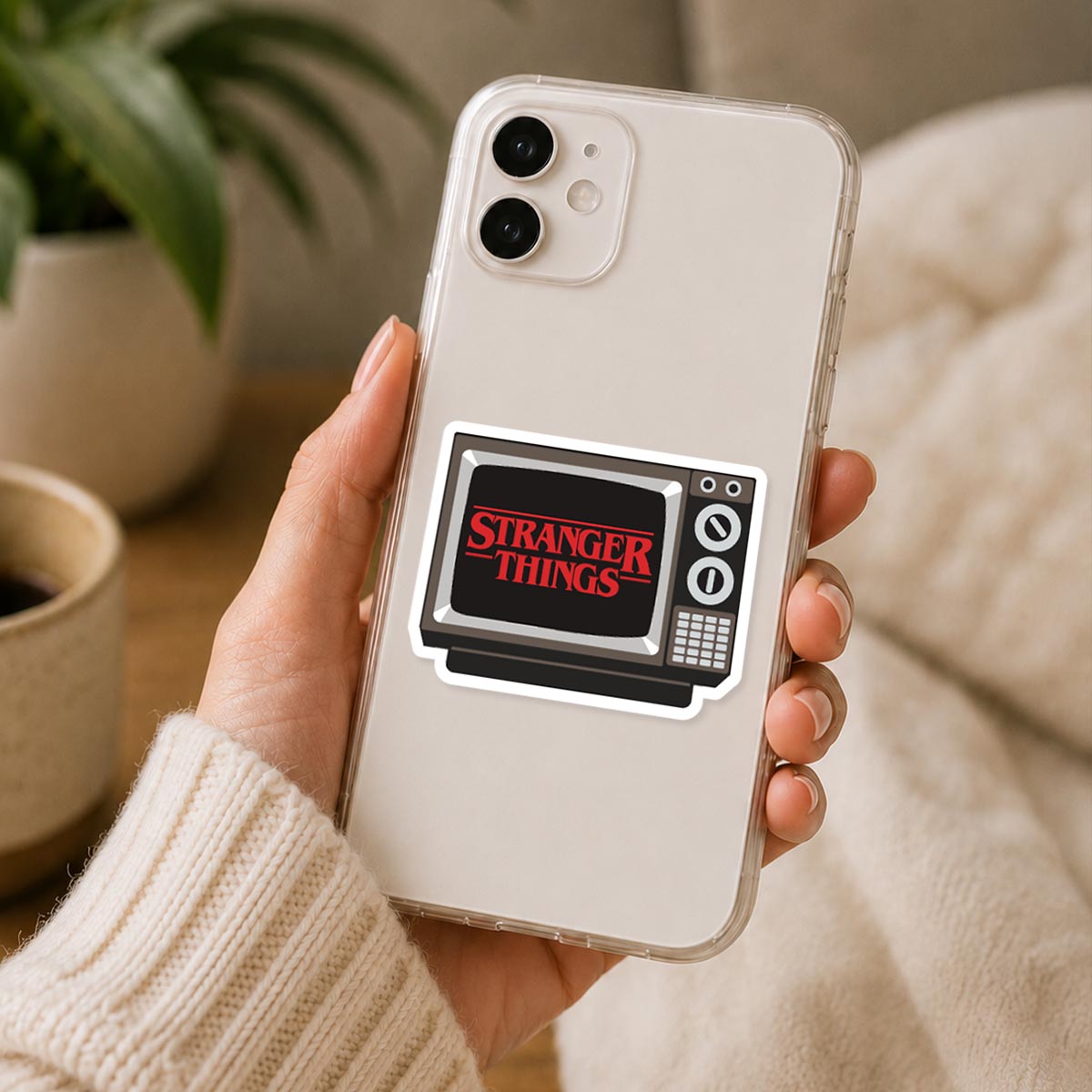 Retro TV Stranger Things Sticker