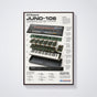 Roland JUNO-106 Wall Art Poster - Synthesizer Poster, Music Studio Wall Decor, Gift for Music Producer