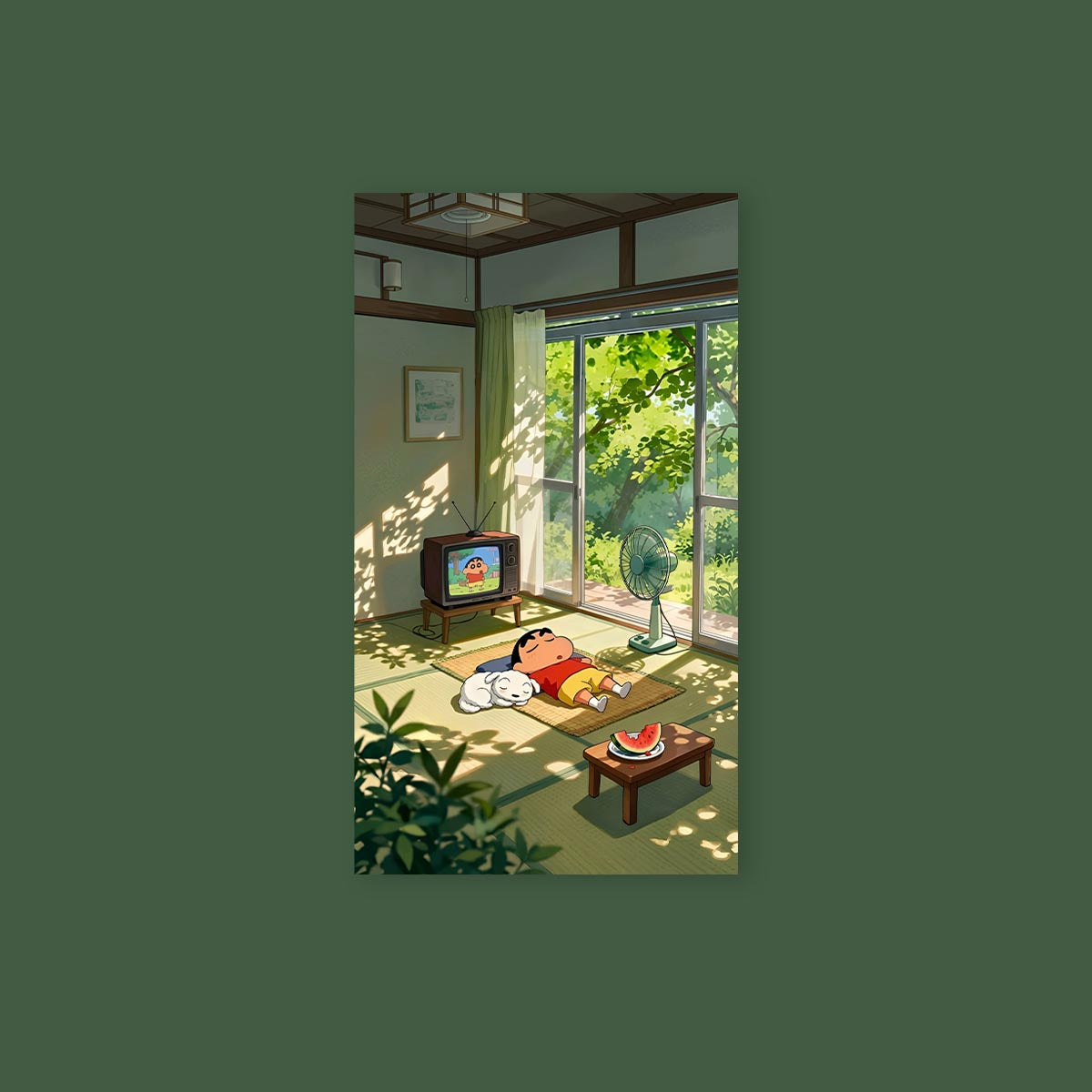 Shinchan Anime Room Poster Sticker