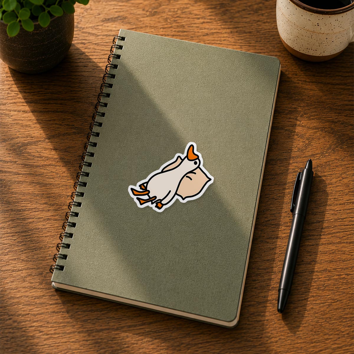 Strutting Goose Sticker