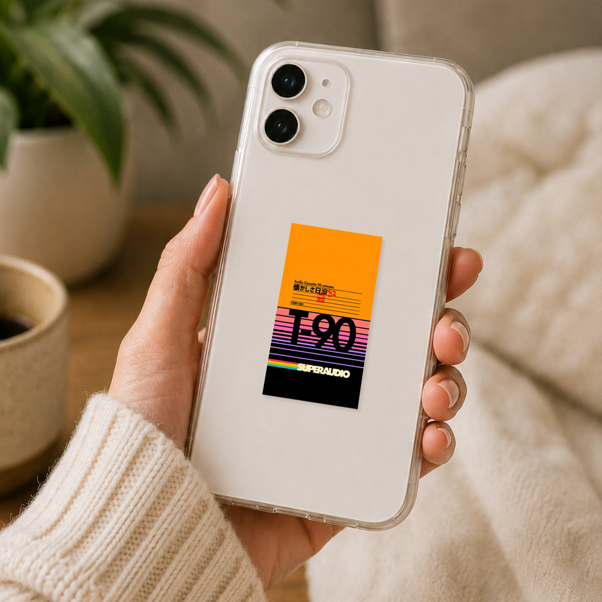 Super Audio 90 Retro Poster Sticker
