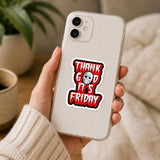 Thank God Its Friday Jason Sticker