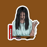The Ring Samara Morgan Puzzled By Hair Sticker