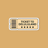 Ticket To Delululand Sticker