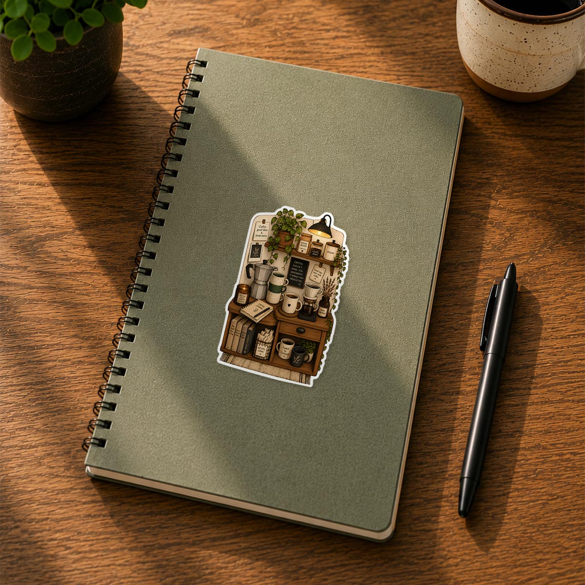 Tiny Apartment Coffee Corner Sticker