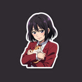 Tokyo Revengers Girl Holding Cat Sticker