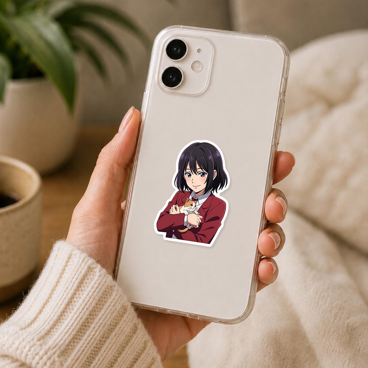 Tokyo Revengers Girl Holding Cat Sticker