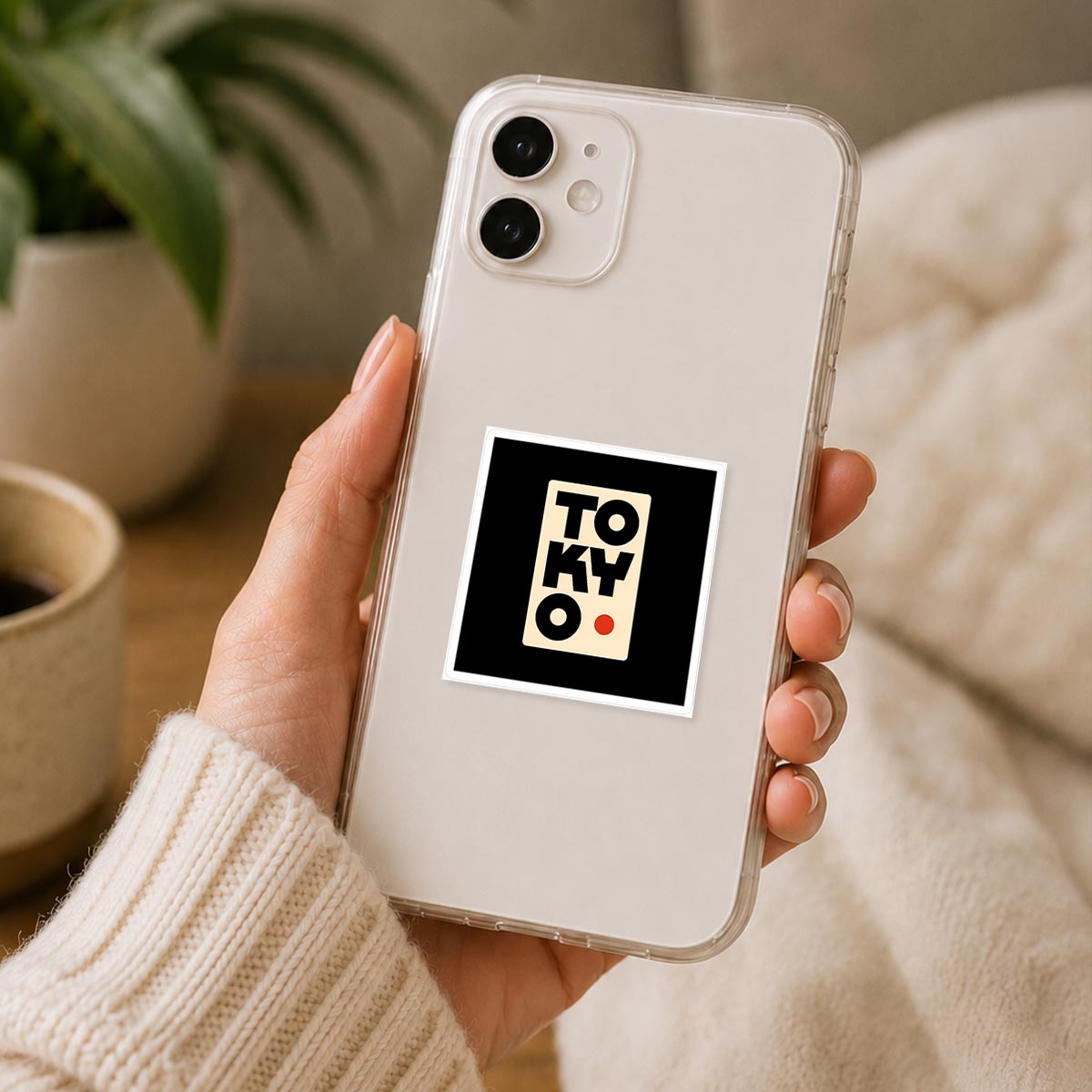 Tokyo Typography Poster Sticker