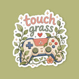 Touch Grass Gaming Controller Sticker