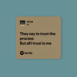 Trust The Process Spotify Quote Sticker
