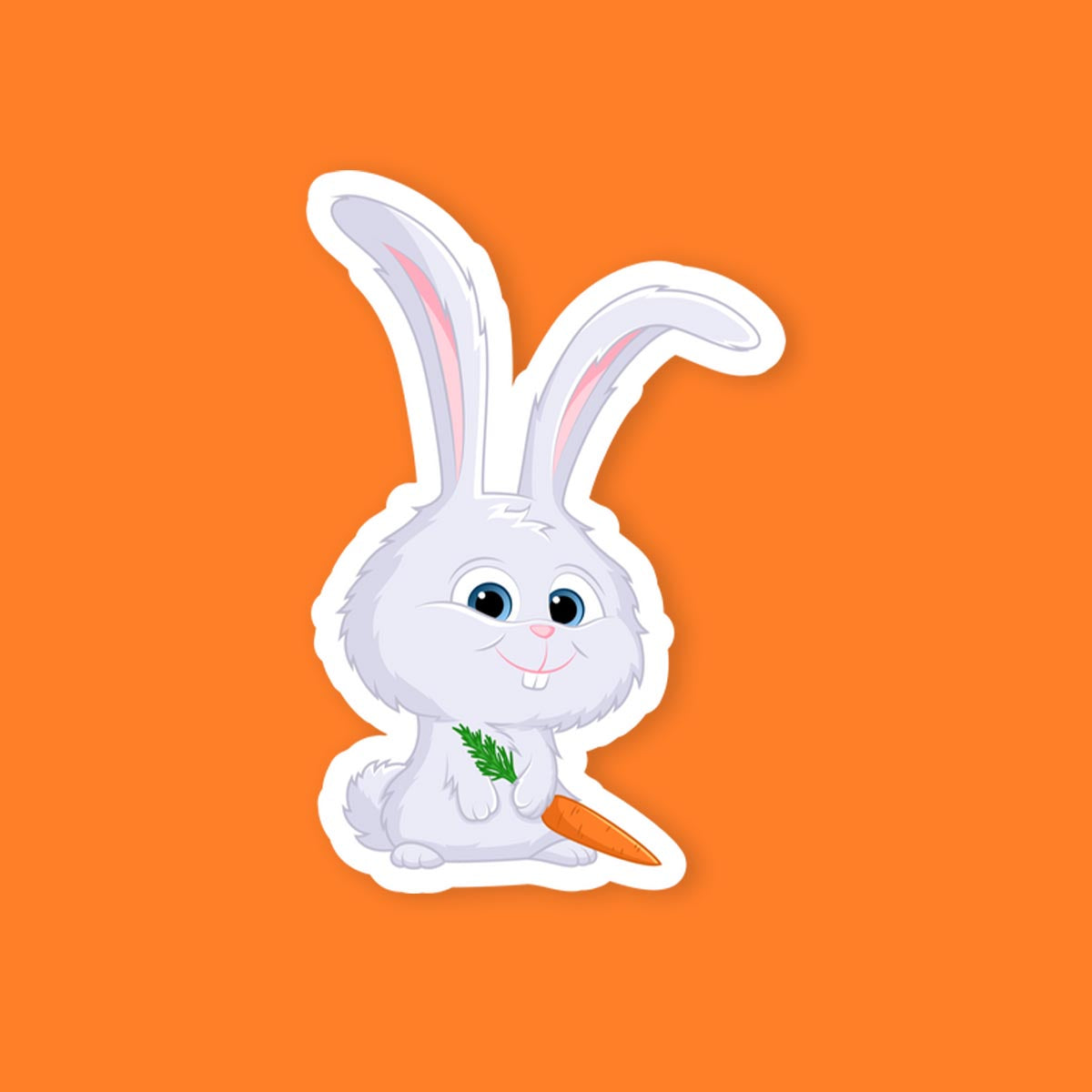 Tslop Snowball Carrot Sticker