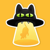 UFO Cat Sticker