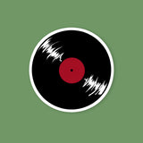 Vinyl Record Sticker