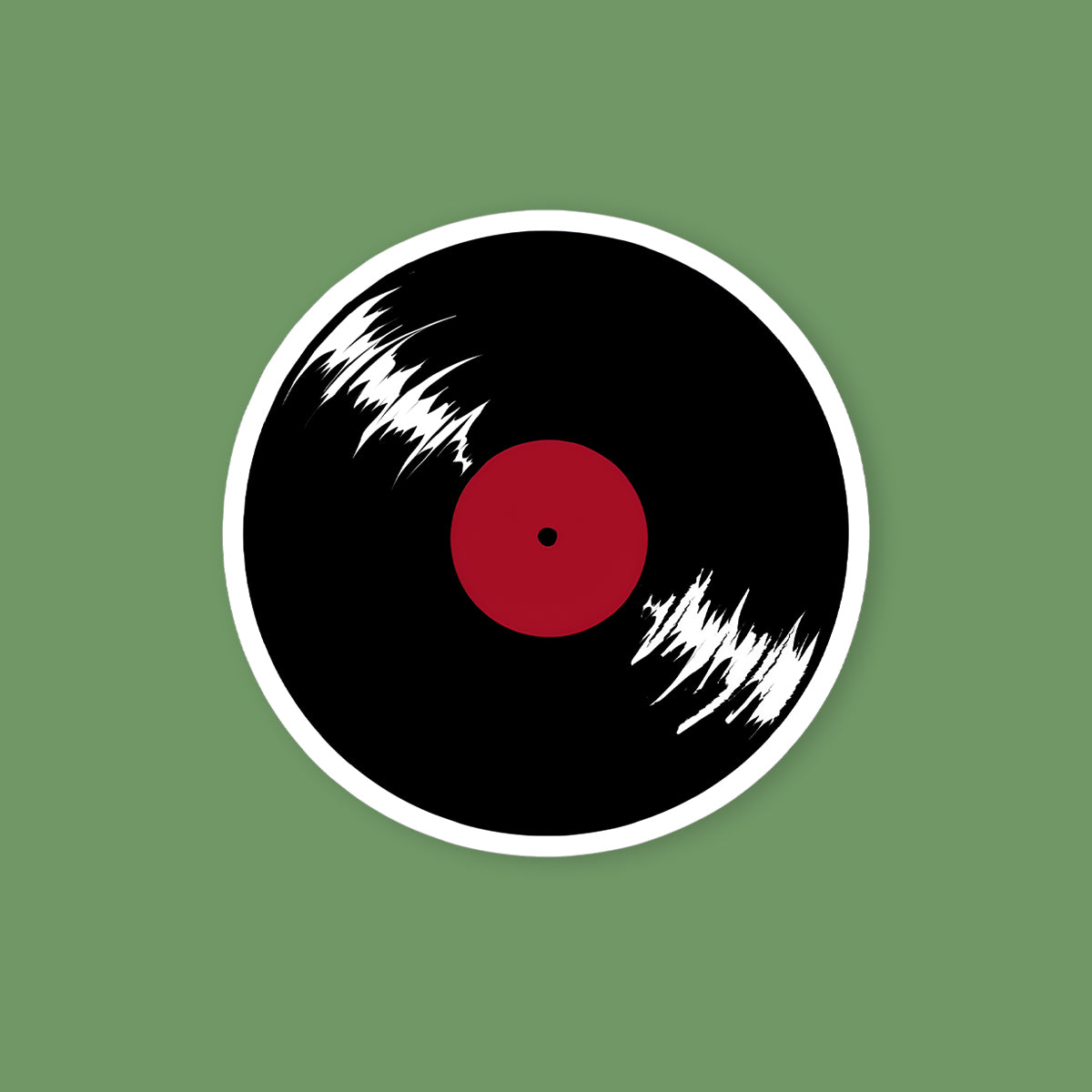Vinyl Record Sticker