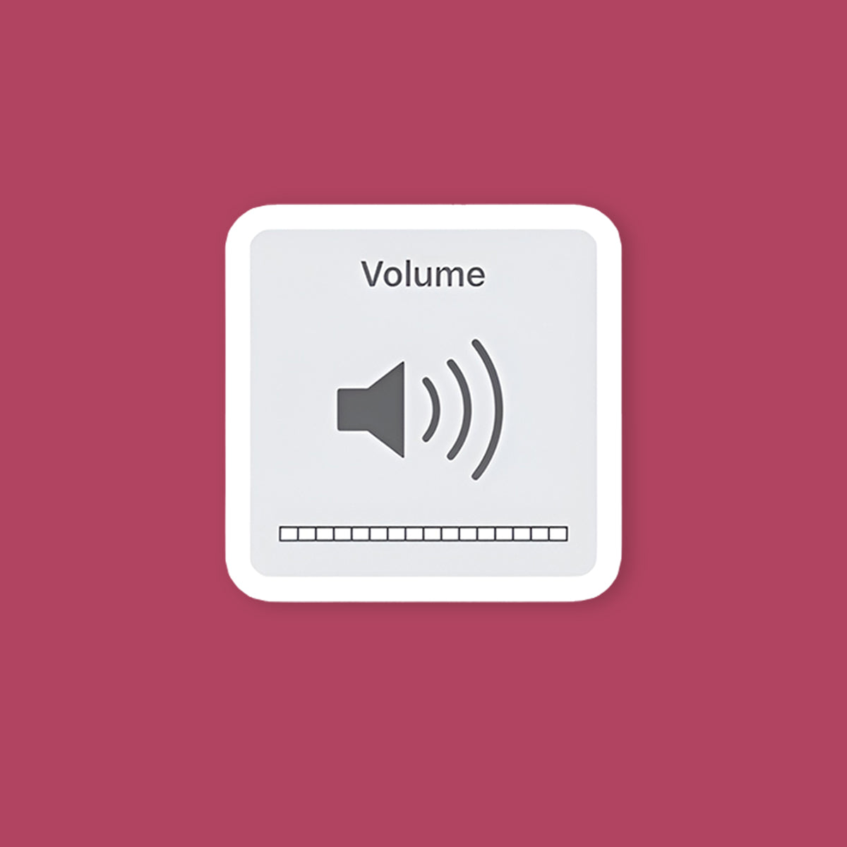 Volume Control Sticker