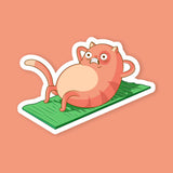 Workout Cat Sticker